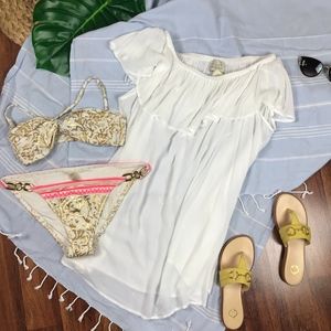 Hinge White Swimsuit Cover Up - NWT